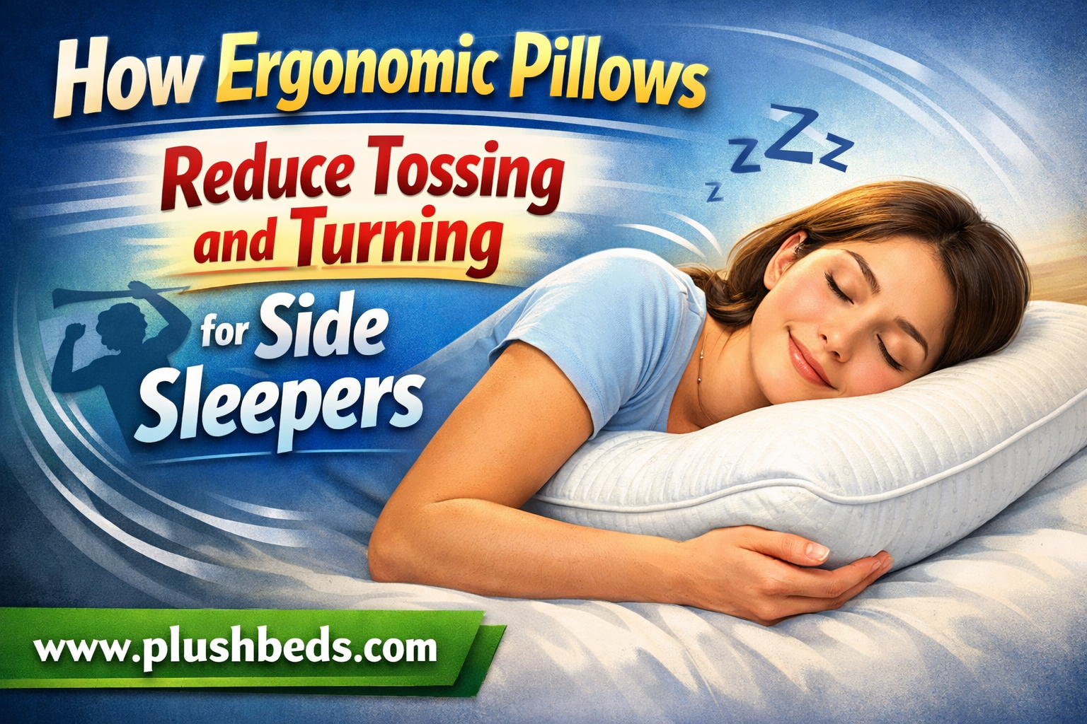 girl sleeping on an ergonomic pillow
