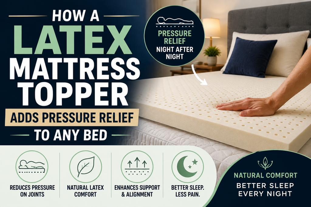How a Latex Mattress Topper Adds Pressure Relief to Any Bed