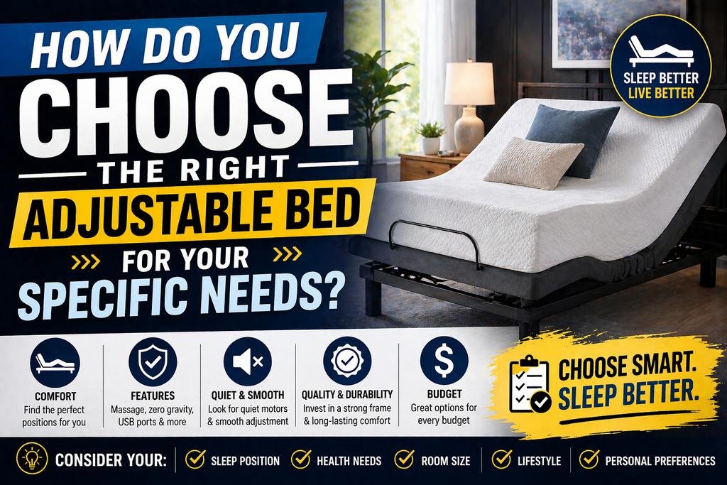 How do You Choose the Right Adjustable Bed for Your Specific Needs Infographic