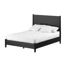 Flynn Panel Bed, Black - PlushBeds