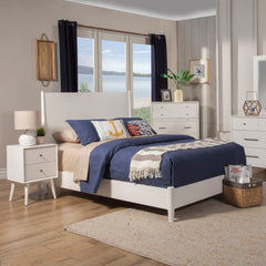 Flynn Platform Bed, White - PlushBeds