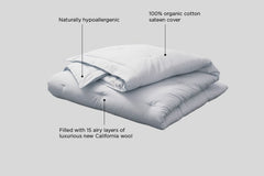 Handmade Luxury Wool Comforter - PlushBeds