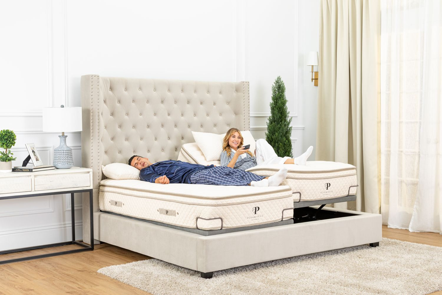 latex mattress with adjustable bed