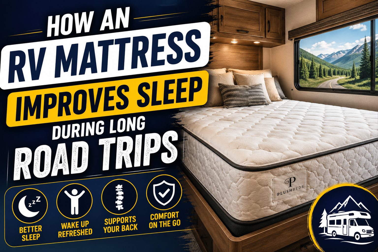How an RV Mattress Improves Sleep on Long Road Trips