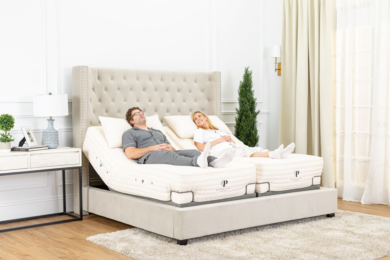 couple on a Rize Adjustable Bed
