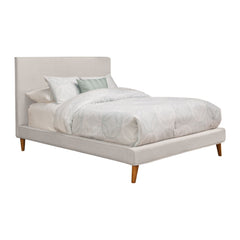 Britney Bed, Light Grey Linen - PlushBeds