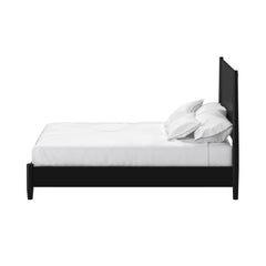 Flynn Panel Bed, Black - PlushBeds