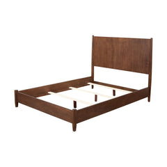 Flynn Panel Bed, Walnut - PlushBeds