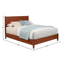 Flynn Platform Bed, Acorn - PlushBeds