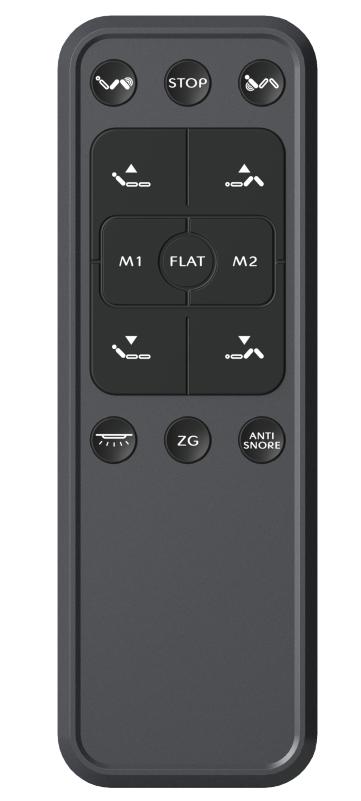 Enhanced Adjustable Base wireless remote