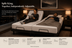 PB Essential Adjustable Bed - PlushBeds