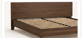 Solid platform bed