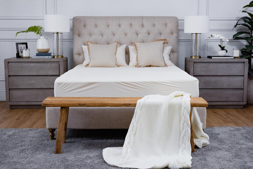 Cotton & Wool Mattress Protector - PlushBeds
