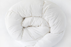 Sateen White Goose Down Comforter - PlushBeds